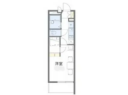 レオパレス村上(1K/1階)の間取り写真