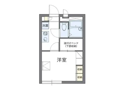 フィンエアー(1K/3階)の間取り写真