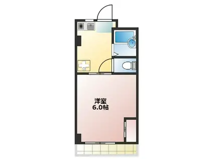 テラストーク相模原(1K/1階)の間取り写真