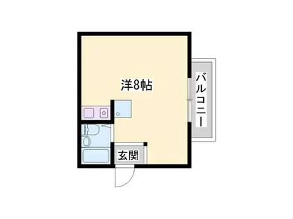 エル・カーサ(ワンルーム/4階)の間取り写真