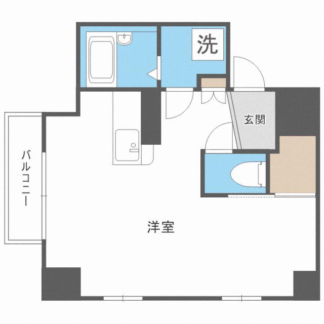 BLOOM ブルーム(1K/4階)の間取り写真