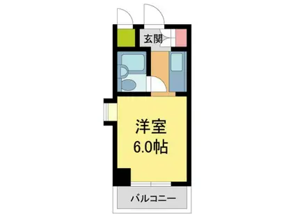 NEOダイキョー夙川北名次(ワンルーム/3階)の間取り写真