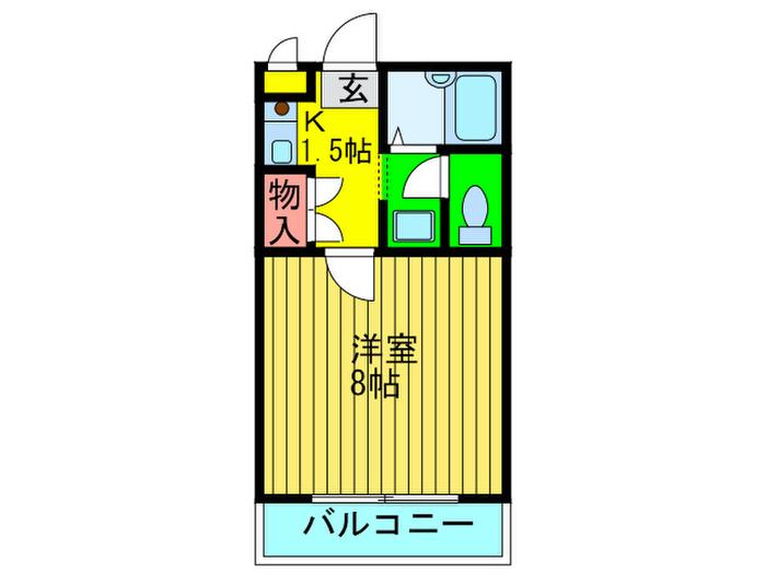 メディトピア守口(1K/3階)の間取り写真