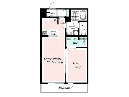 リブリ・クレラーレ(1LDK/2階)の間取り写真