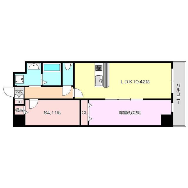アーバンパーク新大阪(1SLDK/5階)の間取り写真