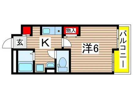 ASTREA東千葉(1K/1階)の間取り写真