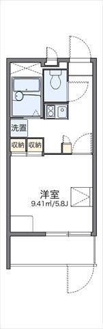レオパレス春駒マンション(1K/1階)の間取り写真