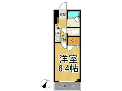 EMPRESS(1K/3階)の間取り写真