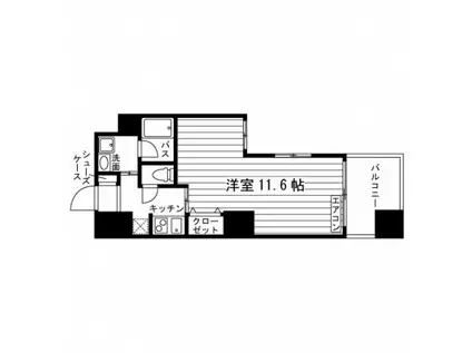 ARTIS仙台木町通(1K/6階)の間取り写真