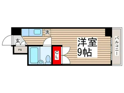 カーサ第一亀戸6号棟(ワンルーム/8階)の間取り写真