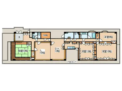 メイプルIII(4SLDK/3階)の間取り写真
