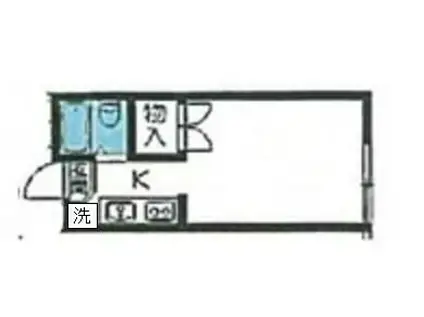 ランドフォレスト勝田台(ワンルーム/3階)の間取り写真