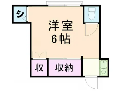 桜上水学生ハイツ(ワンルーム/1階)の間取り写真