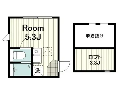 ピアチェーレ菊名(ワンルーム/1階)の間取り写真