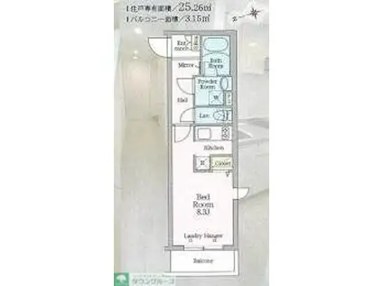 アイル グランデ池袋ノース(ワンルーム/2階)の間取り写真