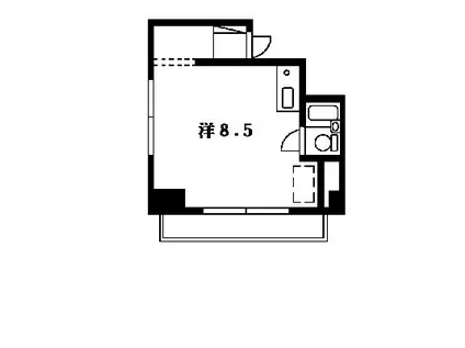 グランドパレス東北沢(ワンルーム/4階)の間取り写真