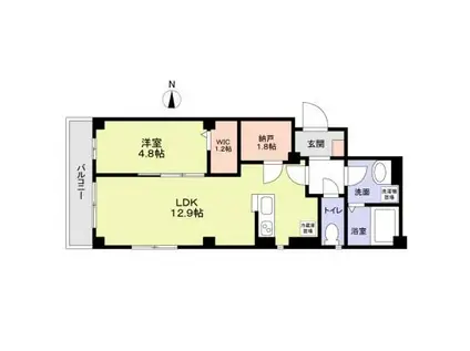 サンドネセンジュ(1SLDK/4階)の間取り写真