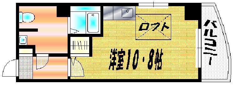 KATAYAMABLDG21(ワンルーム/10階)の間取り写真
