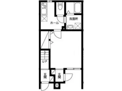 ウエストハイム七里(1K/1階)の間取り写真