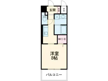 RISORA(1K/6階)の間取り写真