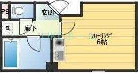 シンエイ第8東船橋マンション(ワンルーム/2階)の間取り写真