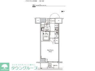 プラウドフラット外神田(1K/3階)の間取り写真