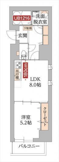 ロッソ ペレンネ(1LDK/5階)の間取り写真