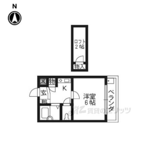 プレアール富野荘(1K/3階)の間取り写真