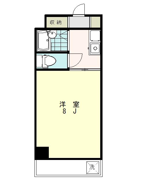 カースル代々木(ワンルーム/3階)の間取り写真