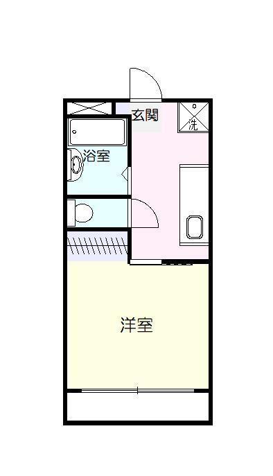 LUCE (ワンルーム/2階)の間取り写真