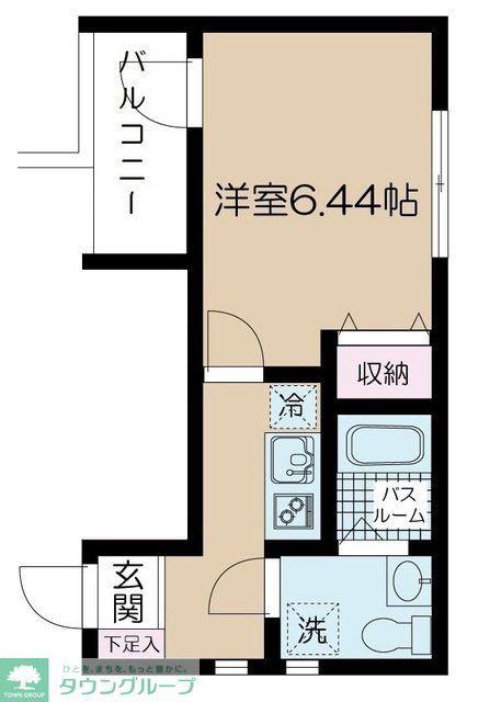 フェリーチェ上井草A(1K/2階)の間取り写真