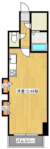 ベーシックビル(ワンルーム/7階)の間取り写真