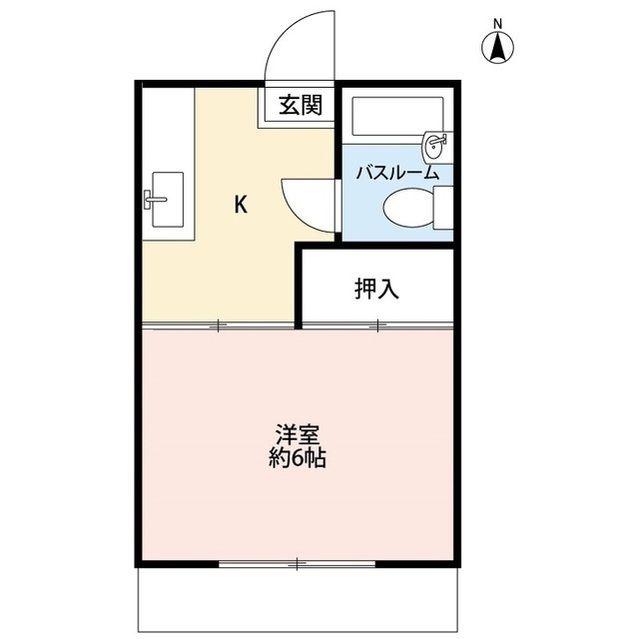 青梅第三プラザ(1K/1階)の間取り写真