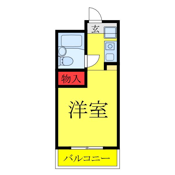 ライオンズマンション板橋区役所前(ワンルーム/9階)の間取り写真
