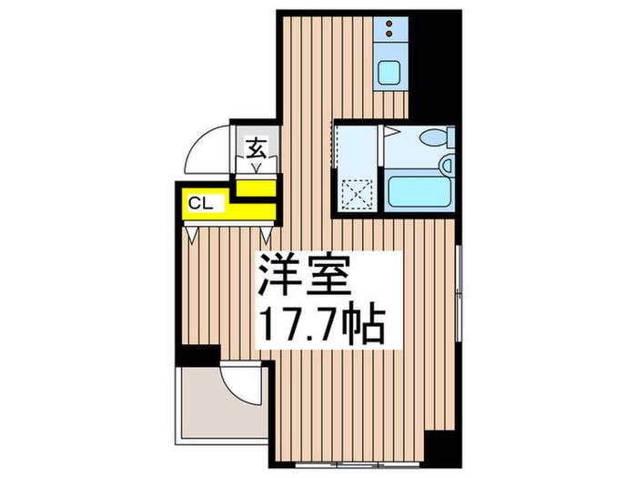 メゾン・デユ・オーラ山下町(ワンルーム/5階)の間取り写真