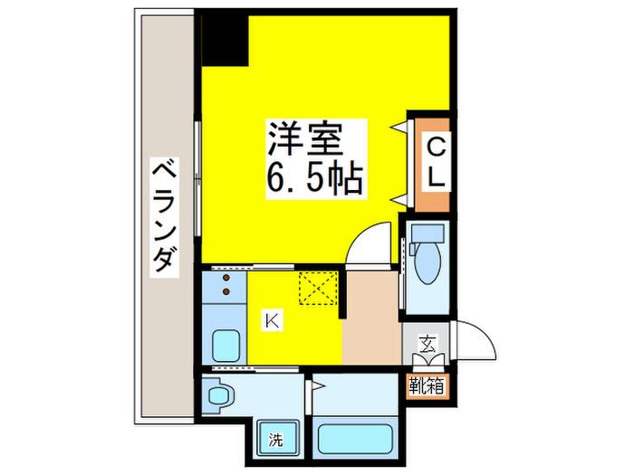 PINUS栄橋(1K/9階)の間取り写真