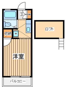 アートハウス桜ヶ丘(ワンルーム/2階)の間取り写真