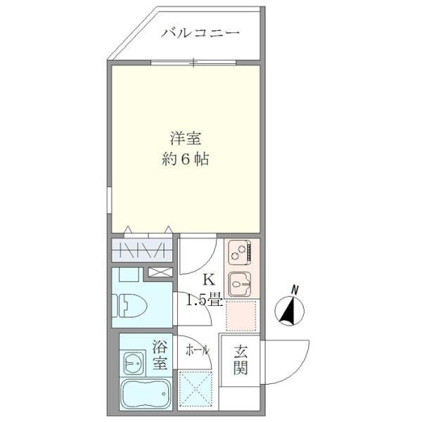ライブカーサ板橋大山(1K/3階)の間取り写真
