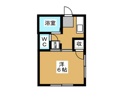 コーポ・ビリオン(1K/1階)の間取り写真