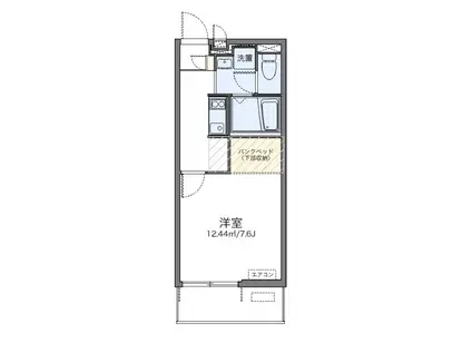 レオネクスト黄金屋2(1K/2階)の間取り写真