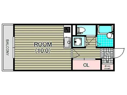 セントヴィラエムズ(ワンルーム/4階)の間取り写真