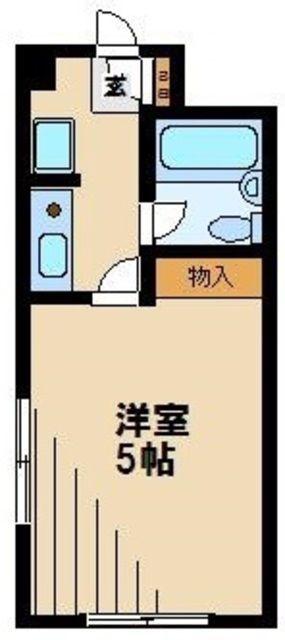 ピアひばりヶ丘(1K/1階)の間取り写真