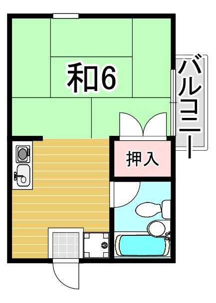 ファミール長田(ワンルーム/1階)の間取り写真