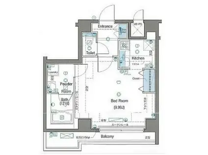 ヴォーガコルテ田端壱番館(1K/4階)の間取り写真