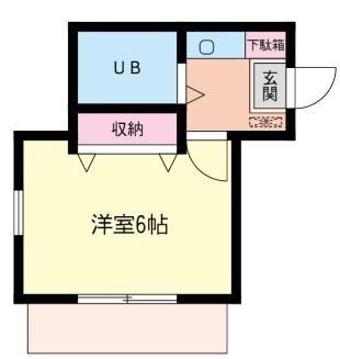 ニュートラッドハウス(1K/1階)の間取り写真