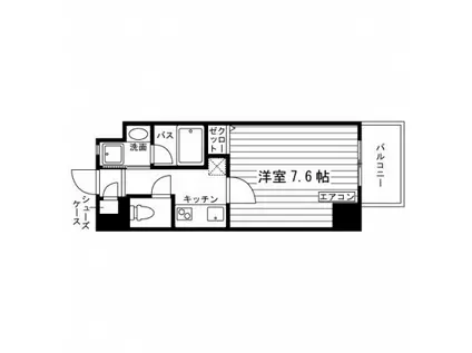 アプリーレ代官町(1K/5階)の間取り写真