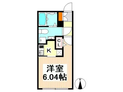 ブランシェ中野富士見町(1K/3階)の間取り写真