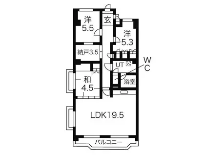 星和原コーポラス(3LDK/3階)の間取り写真
