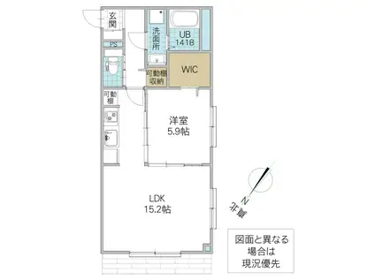 THE KASHIWANOHA II(1LDK/1階)の間取り写真