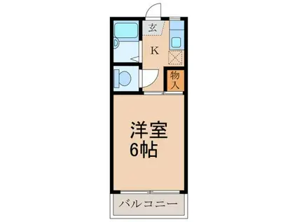 セントラルマンション1号館(1K/3階)の間取り写真